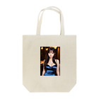 AI Lucy(ルーシー)の青いドレス美人 Tote Bag