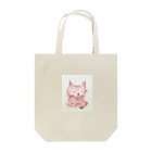 Usagino-marqueeの桜色の猫ちゃん トートバッグ