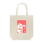 little_cloverのパンダと女子 Tote Bag