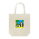 cocodonの森の中のマントヒヒ親子 Tote Bag