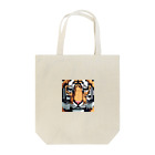 ki1962のドット絵で描かれた虎のアップ画像のプレミアムグッズ Tote Bag