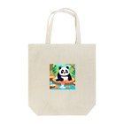 萌えキャラ大好きの温泉を楽しむパンダイラストのグッズ Tote Bag