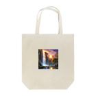 vectoの夕日と滝 Tote Bag