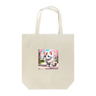 yoiyononakaの春と桜と虎縞白猫08 Tote Bag