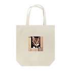 CozyKittyCornerの物陰から観察するかわいい猫 Tote Bag