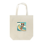 ハワイライフのSURFING猫（女の子バージョン） Tote Bag