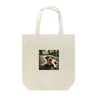 kokin0の足を広げて座る犬 Tote Bag