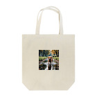 kokin0の水辺を歩く犬 dog on the water Tote Bag