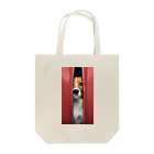 YUTO1126のジッパーから覗く犬 Tote Bag