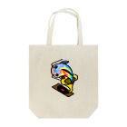 Tetsutaro Andoの蓄音機から飛び出るナマズ君 Tote Bag