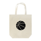 金融投資デザイン　カマラオンテ-ムラサキのバスケットボール　シルエット モノクロ Tote Bag