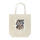 JUNGOonlyART 公式SHOPのオレンジカラーのピースデザイン Tote Bag