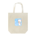 睡魔の青奏のしろくまとしゃぼん玉 Tote Bag