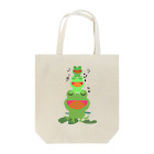 chicodeza by suzuriの雨の日のカエルタワー Tote Bag