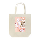 Miaws Shopの桜と三毛猫 トートバッグ
