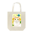 Miaws Shopのタンポポと白茶猫 Tote Bag