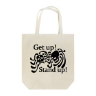 『NG （Niche・Gate）』ニッチゲート-- IN SUZURIのGet Up! Stand Up!(黒) トートバッグ