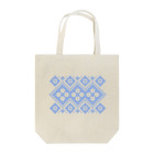 mianiuの北欧っぽいknitting pattern － 水色 Tote Bag