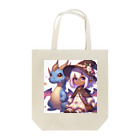 ピクセルパレットのドラゴンと可愛い女の子3 Tote Bag