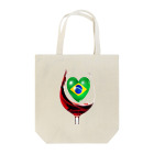 WINE 4 ALLの国旗とグラス：ブラジル（雑貨・小物） トートバッグ