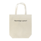 xxIPPOxxの"Knowledge is power" Tote Bag