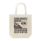 The Sprocketsの空飛ぶスパゲッティ・モンスター教 リスペクト Tシャツ　Flying Spaghetti Monster RespectTees（前面） Tote Bag