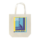 ＠meiliecat🐈original goodsのにゃるそっく🐈NYALSOK（ブルー×イエロー） Tote Bag