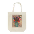 世界美術商店のトルコ石色の花瓶の花 /  The turquoise vase Tote Bag