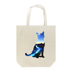 猫との風景の星空と猫_003 Tote Bag