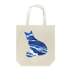 猫との風景の海と猫001 Tote Bag