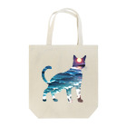 猫との風景の海と猫003 Tote Bag