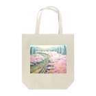 志瓜のSUZURIの桜の海 トートバッグ