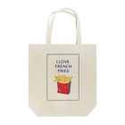 NATSUYA TAKASAKIのI LOVE FRENCH FRIES トートバッグ