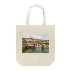 世界の絵画アートグッズのアントニエッタ・ブランディス《フィレンツェのヴェッキオ橋》 Tote Bag