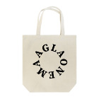熱帯デザイン.com@SUZURIの【サークルロゴ】AGLAONEMA（アグラオネマ）BLACK トートバッグ