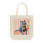 SnapTail by 交流猫動画のキジトラ猫ヤンキジ Tote Bag