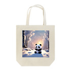 waterpandaの冬景色とパンダ Tote Bag
