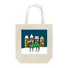 へちまめろんのクリスマスの街とイタグレ Tote Bag