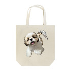 こつきと愛犬の茶々丸の狐月(こつき)の愛犬茶々丸 Tote Bag