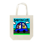 すわんちゃんのBABY IN CAR Tote Bag