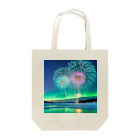 chan-takehaniのオーロラと花火の競演 Tote Bag