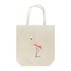 HARUTAのグッズやさんの雪化粧のフラミンゴ Tote Bag