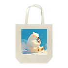 STUDIO OBAKERONのシロクマくんのおやつ Tote Bag