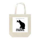 Miaws ShopのMiawsモノクロロゴ Tote Bag