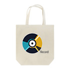 AI-factoryのレトロなレコードショップのロゴ Tote Bag