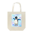ヤママユ(ヤママユ・ペンギイナ)のケープペンギン「ちょうちょ追っかけてたの」(Blue) Tote Bag