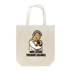 BEAM's STOREの【パパとわんこ（papa et chien)】Nous serons toujours ensemble. Tote Bag