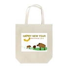 ジルトチッチのデザインボックスの2019亥年の猪のイラスト年賀状イノシシ Tote Bag