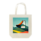 between 01のThe largest  slide / 大きな滑り台 Tote Bag