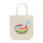 猫原のしの真夏はスイカプールで避暑 Tote Bag